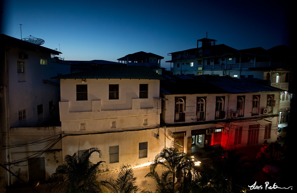 Night view from Stone Town Cafe